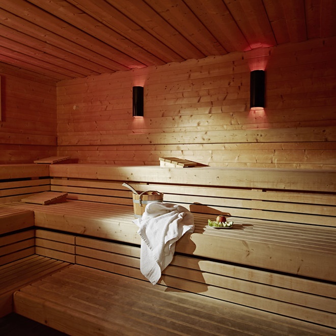 Odprężająca sauna w hotelu